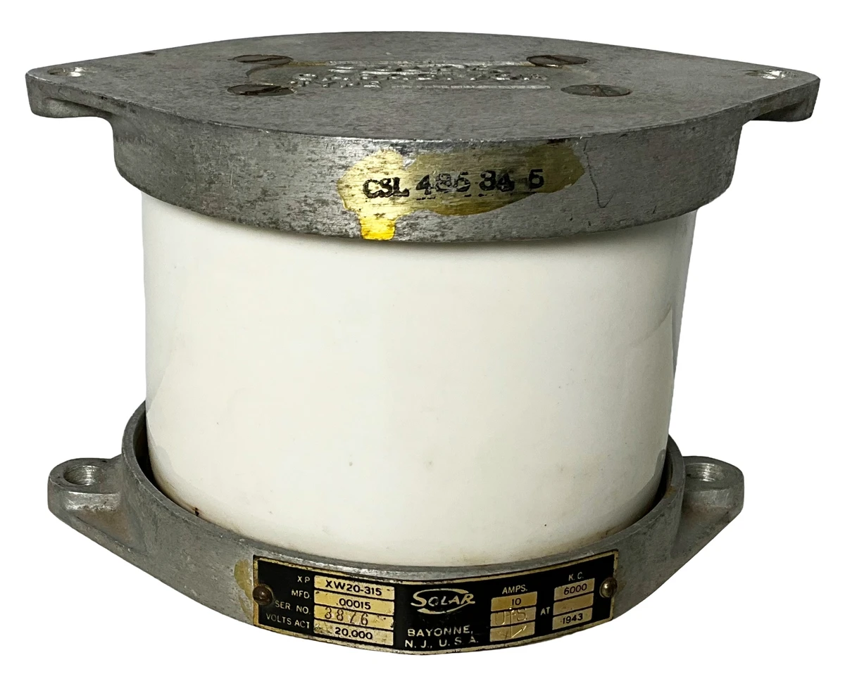 .00015 MFD (150 pF) @ 20 kV Type G3 Porcelain Mica Capacitor | Surplus ...