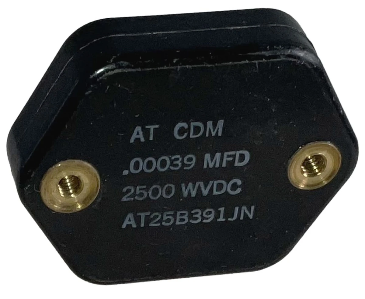 .00039 MFD @ 2500 WVDC CDM Type AT Mica Capacitor | Surplus Sales of ...