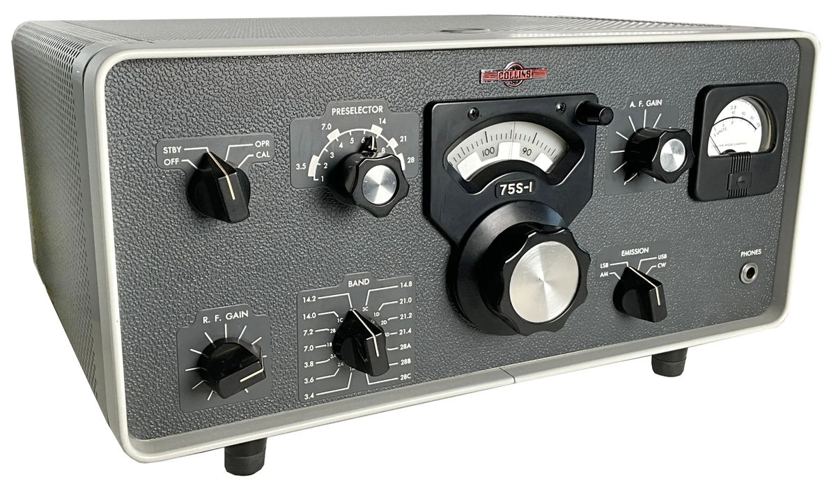 Collins 75A-4 アマチュア無線バンド受信機 COLLINS コリンズ 75A-4 HF帯 受信機 コリンズメカニカルフィルター3個