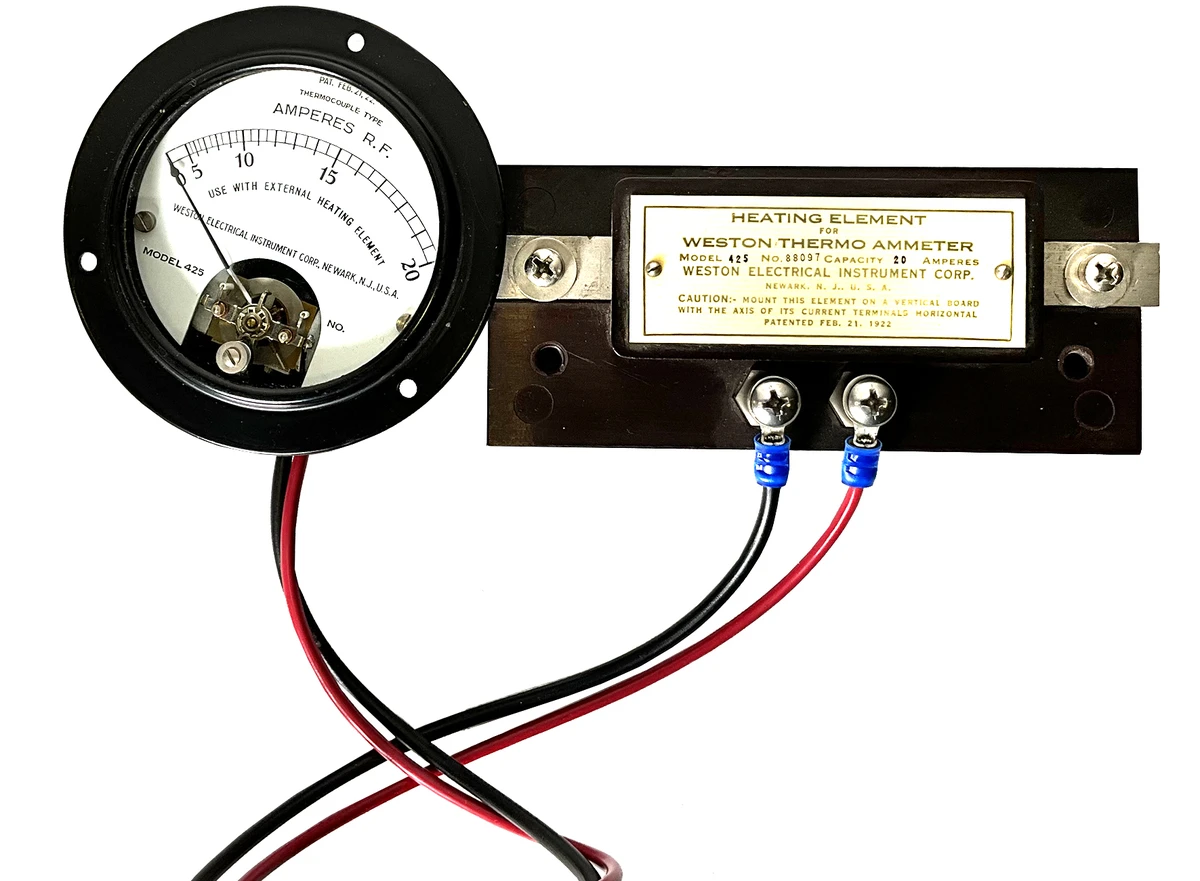 0 - 20 RF Amps Meter with Heating Element | Surplus Sales of Nebraska