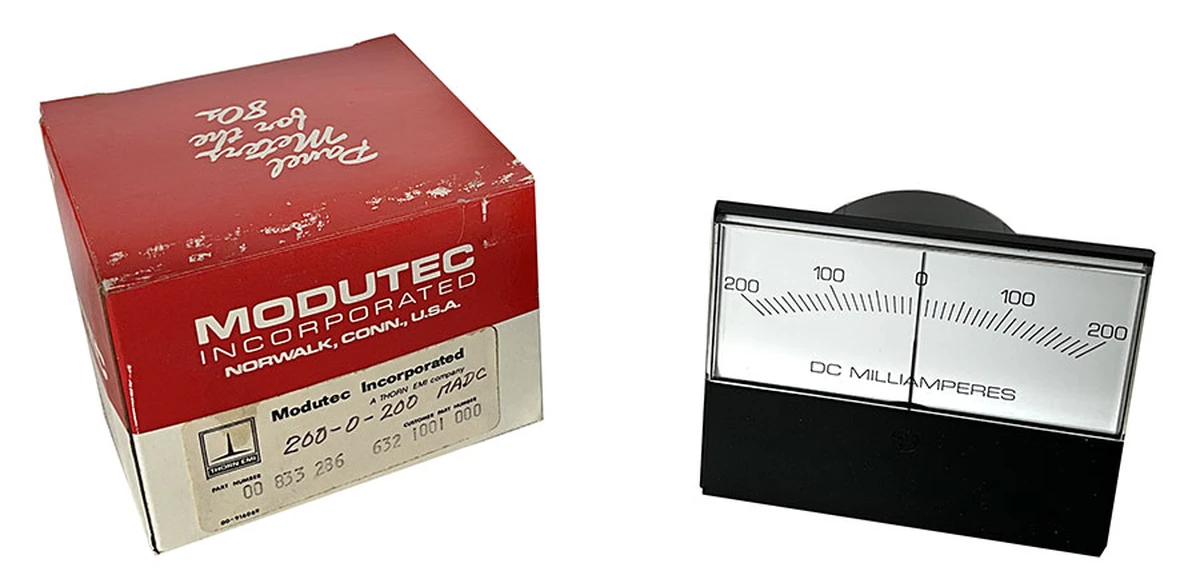200 - 0 - 200 mADC Modutec Meter | Surplus Sales of Nebraska