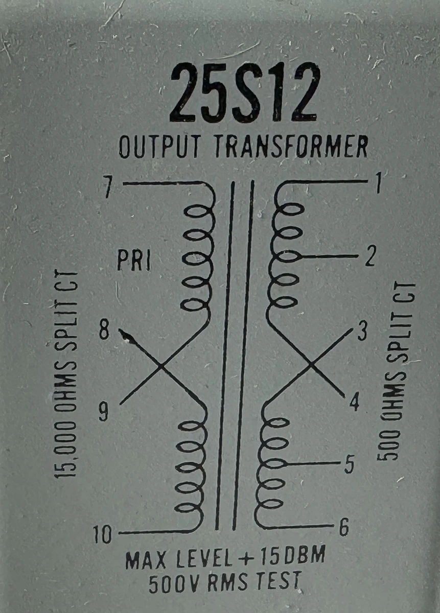 15K Ohm Split Thordarson Output Transformer | Surplus Sales of
