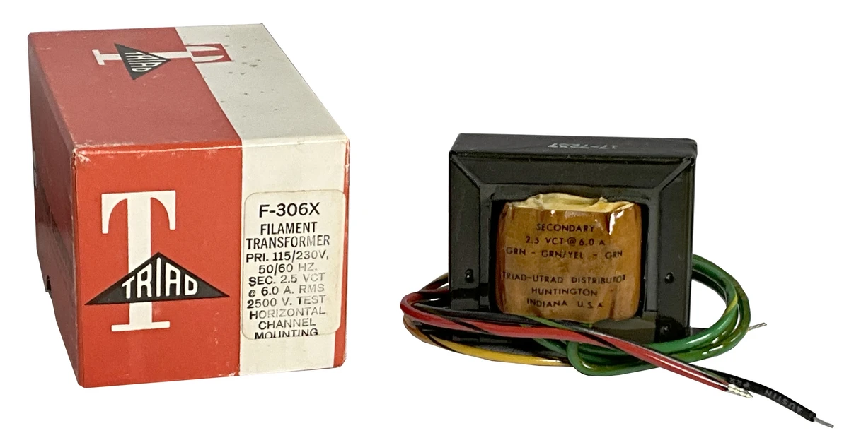 Triad R19a Transformer 115/230 Volt @ 50/60 Hz Triad Filament Transformer | Surplus Sales of ...