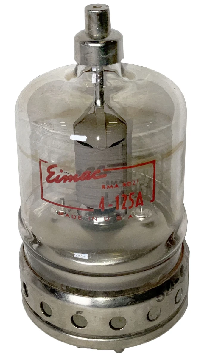 Eimac Transmitting Tube, 4−125A, Eimac, Used Vacuum Tube | Surplus Sales of ...