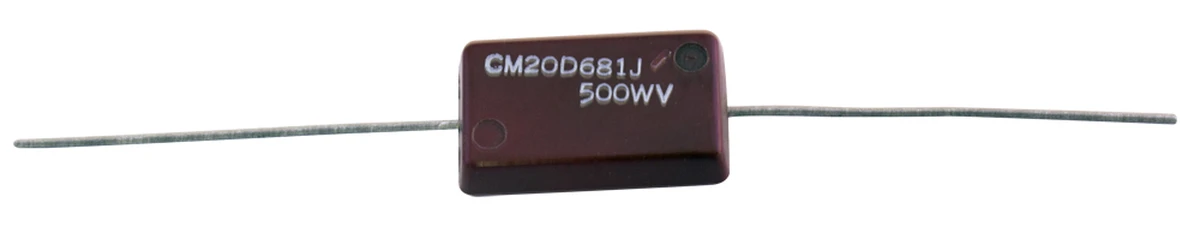 680 pF 500wv Molded Mica Capacitor