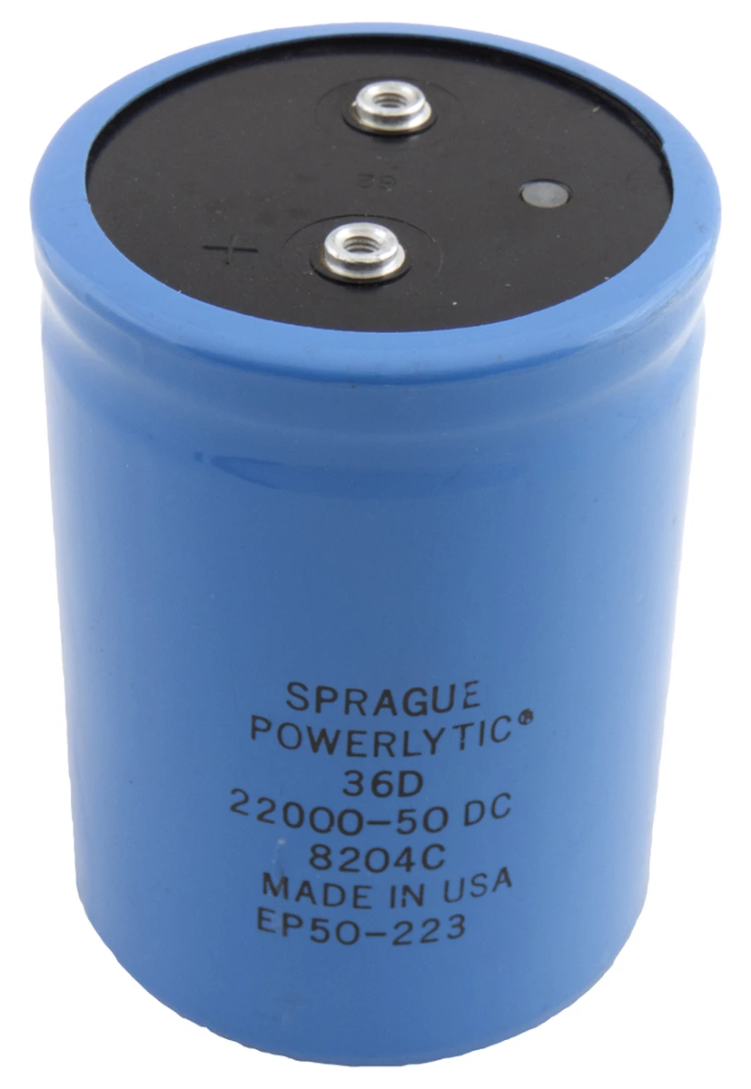 Electrolytic 22,000 µF 50v DC Capacitor