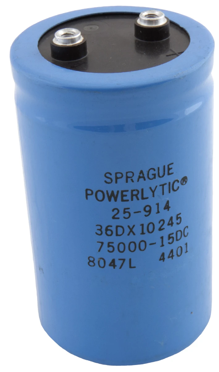 Electrolytic 75,000 µF 15vDC Capacitor