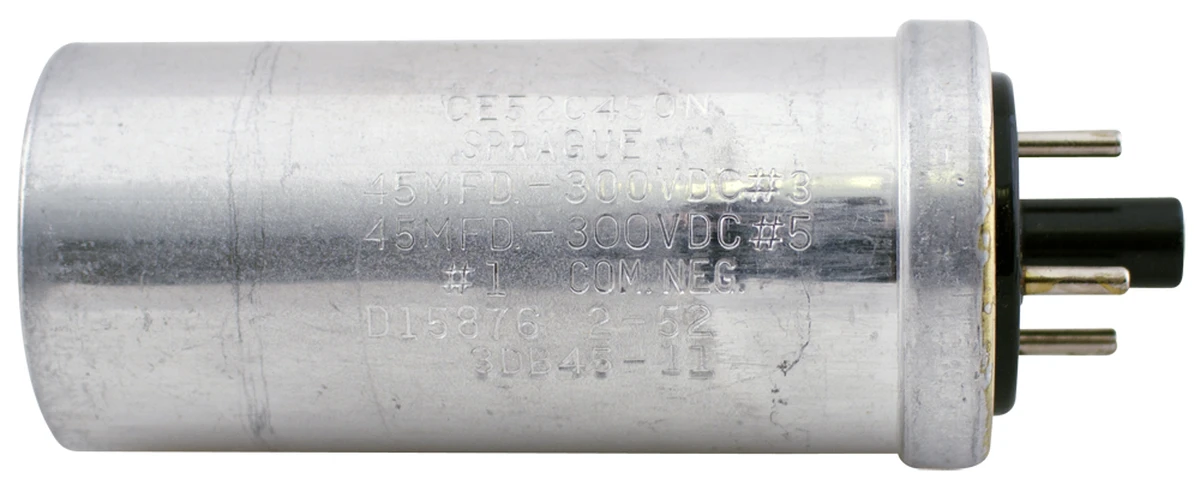 Sprague Octal Dual Section Electrolytic Capacitor