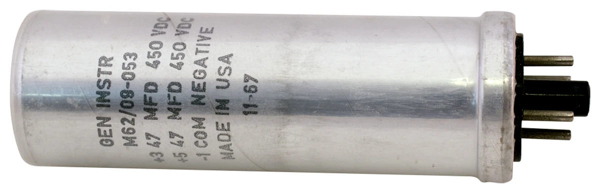 Dual Section Electrolytic Capacitor