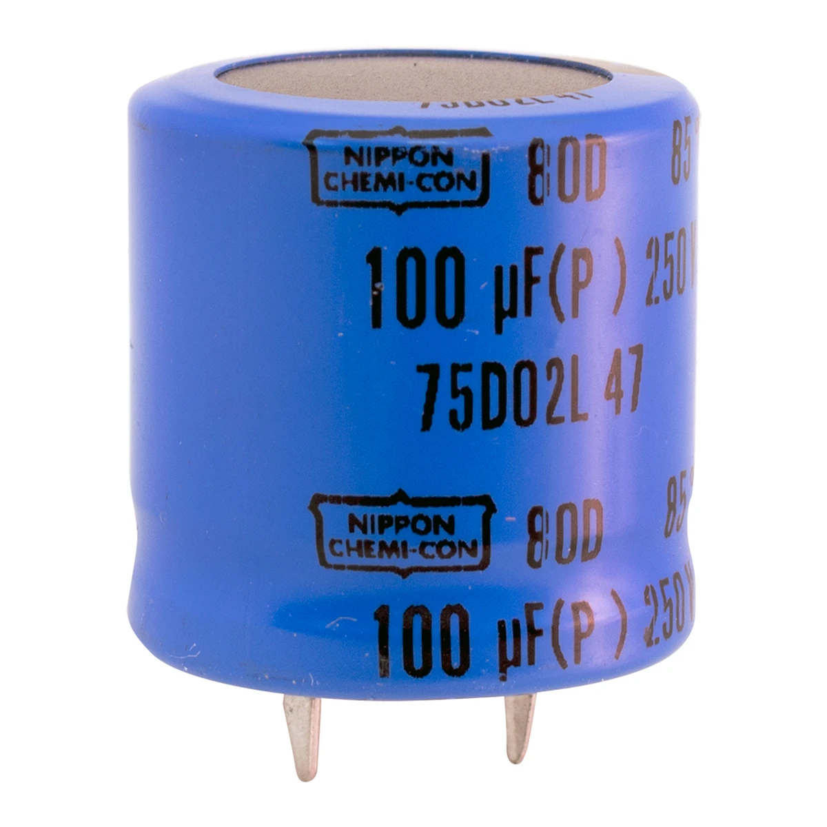 100 µF 250v Electrolytic Capacitor