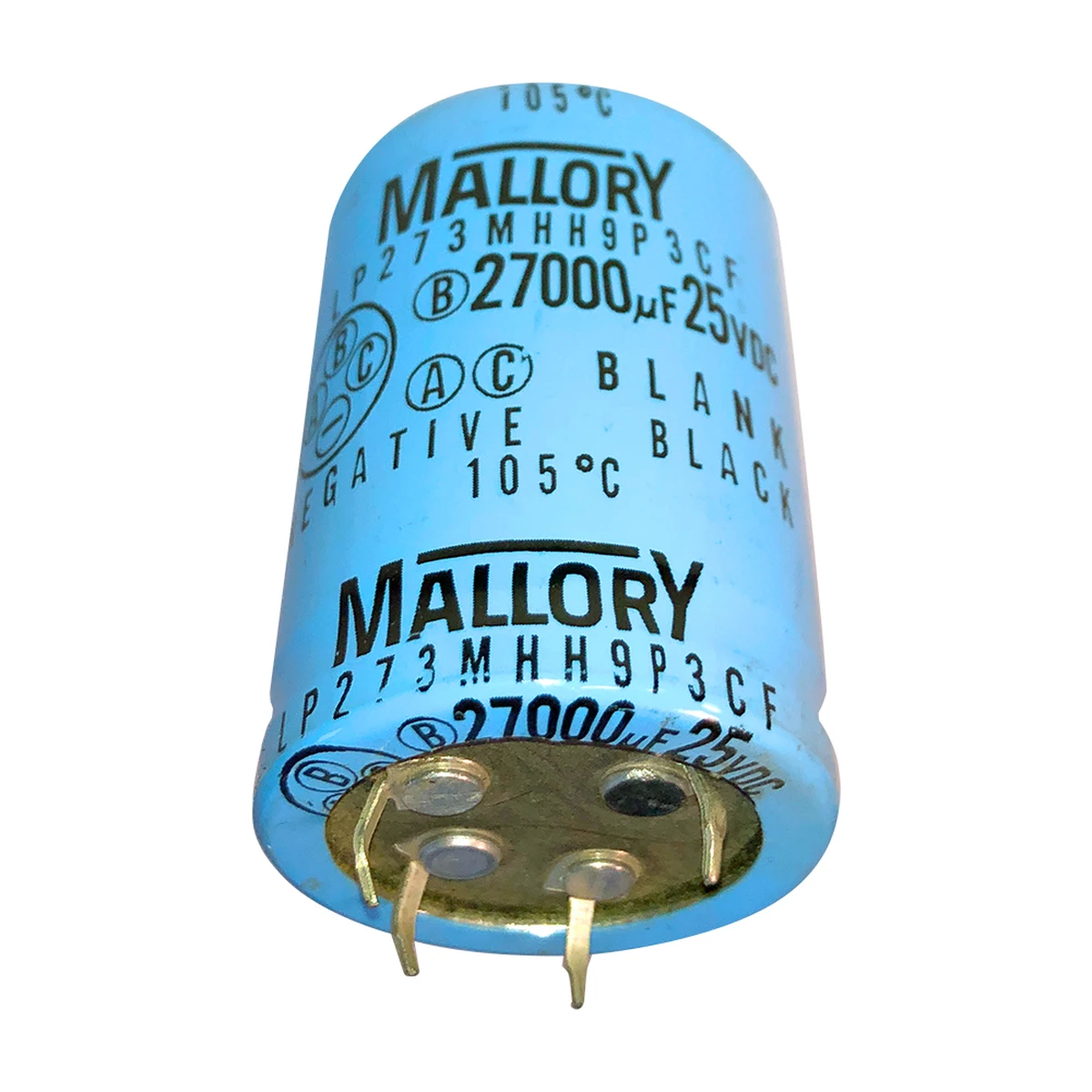 Electrolytic 27,000 µF 25v Capacitor