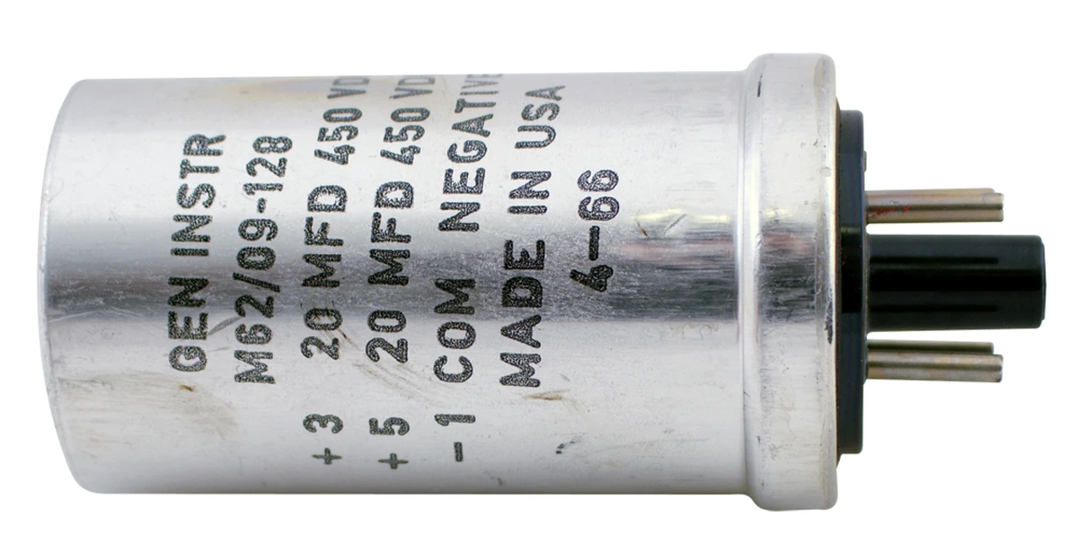 Dual Section Electrolytic Capacitor