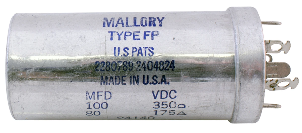 Dual Section Electrolytic Capacitor