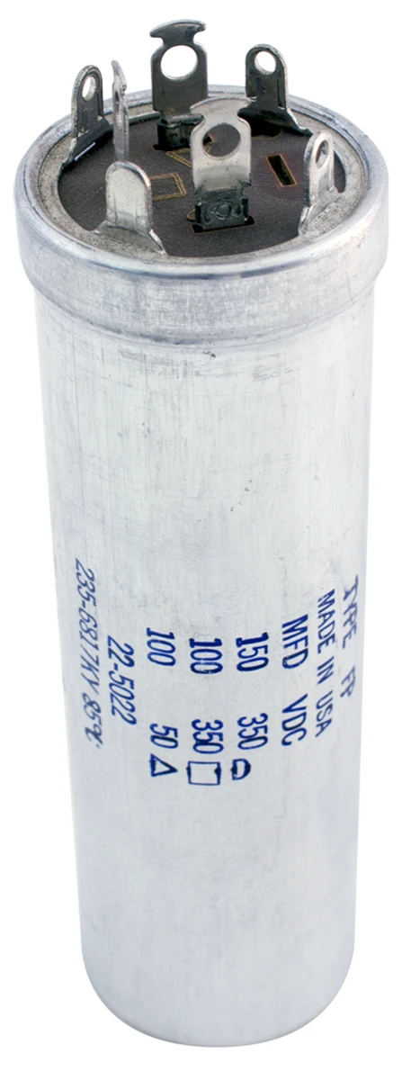 150 æF 100 æF 100 æF 350vDC 350vDC 50vDC Triple Section Electrolytic Capacitor MS3S0000386