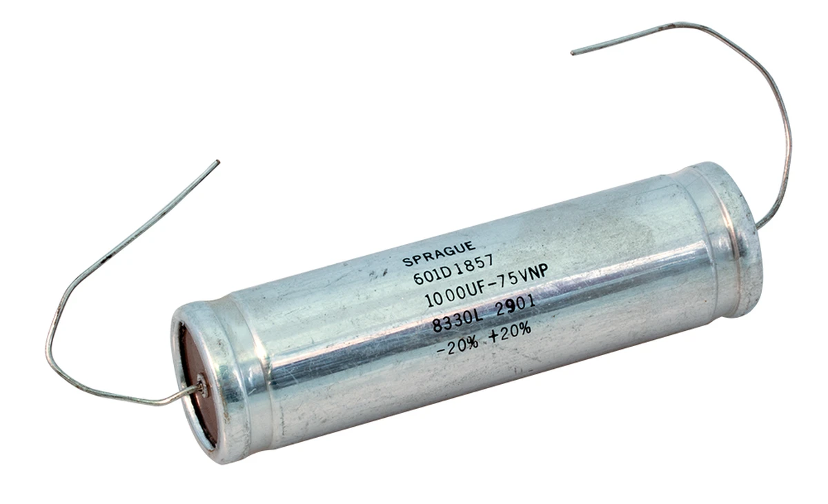 1000 µF 75vnp Non−Polarized Metal Case Sealed Capacitor