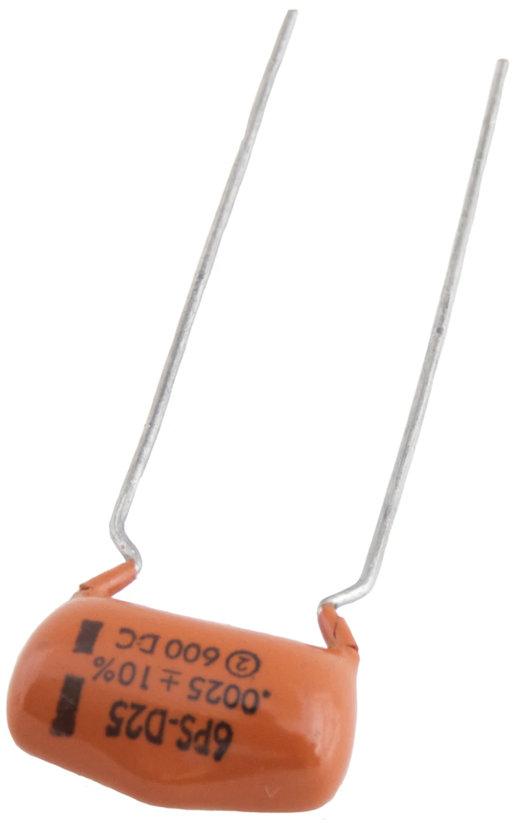 0.0025 µF 600vdc, 10% Non−Polarized Plastic Capacitor