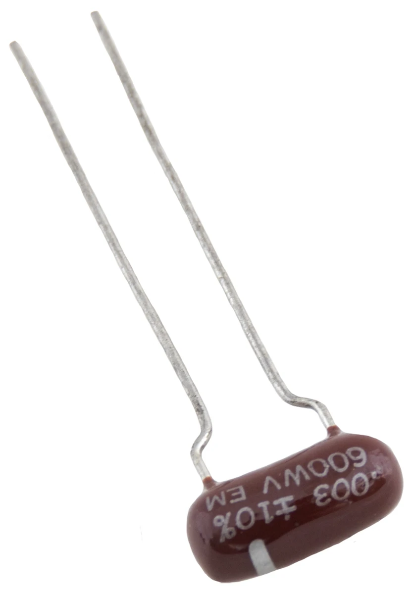 0.003 µF 600v, 10% Non−Polarized Plastic Capacitor