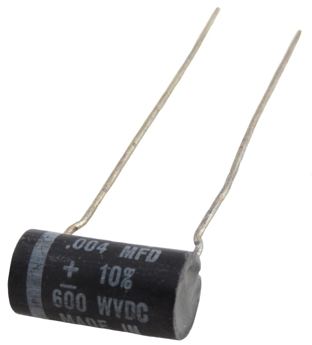 0.004 µF 600v 10% Non−Polarized Plastic Capacitor