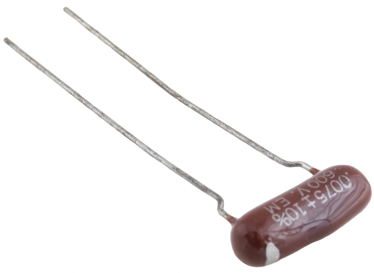 0.0075 µF 600v, 10% Non−Polarized Plastic Capacitor