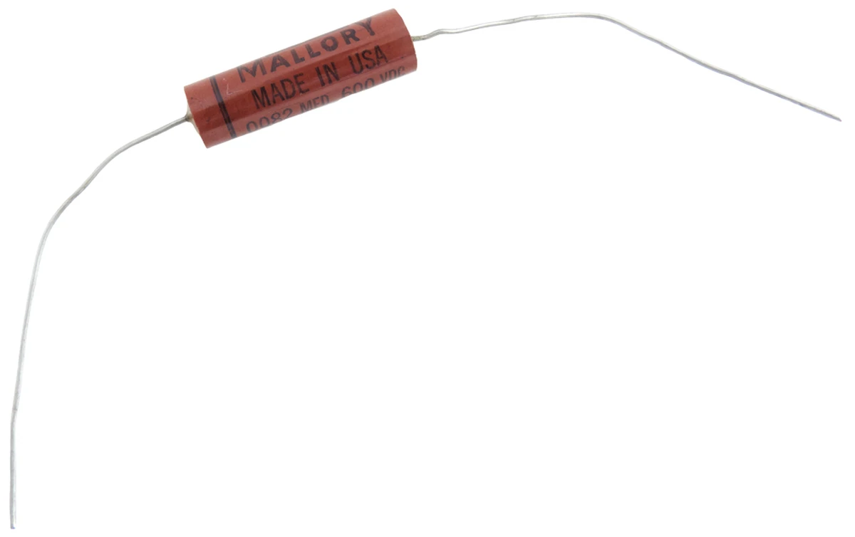 0.0082 µF 600 vdc Non−Polarized Plastic Capacitor