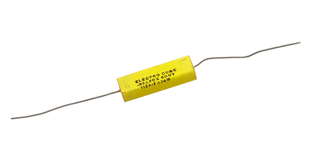 electro cube mylar polyester axial capacitor