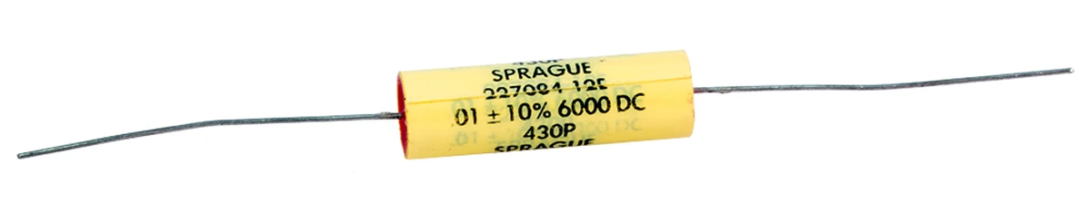 0.01 µF 6000v DC Non−Polarized Plastic Capacitor