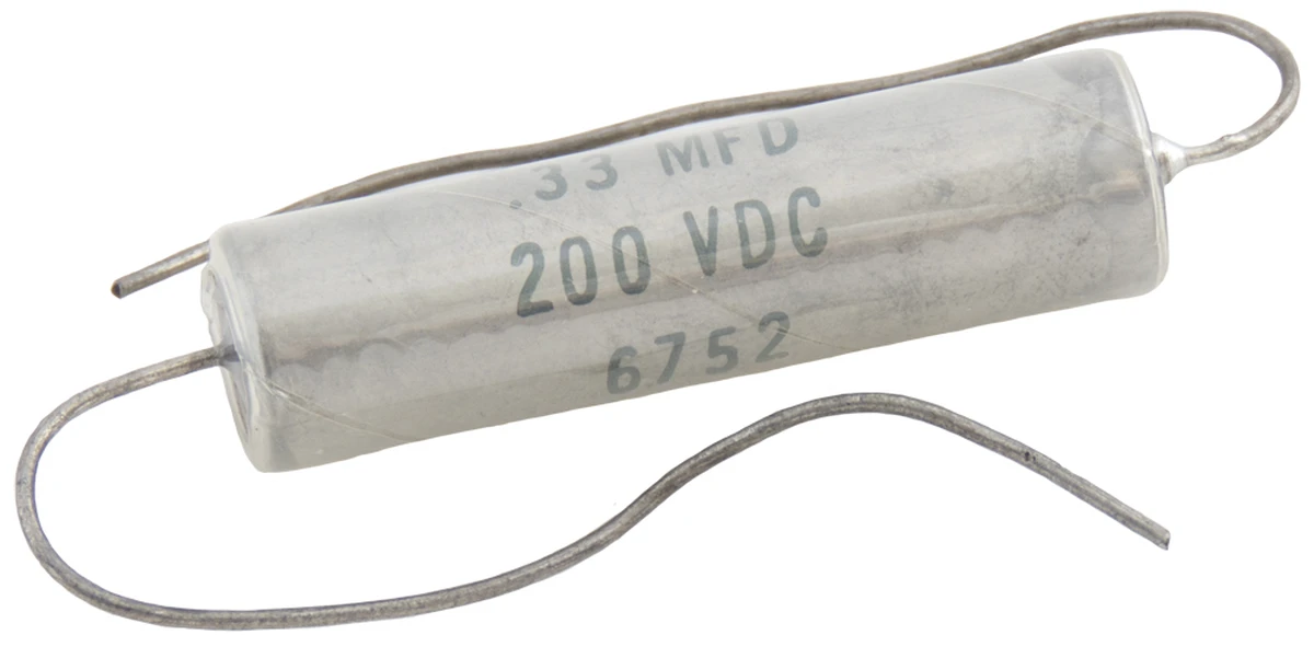 0.33 µF 200v 5% Non−Polarized Metal Case Sealed Capacitor