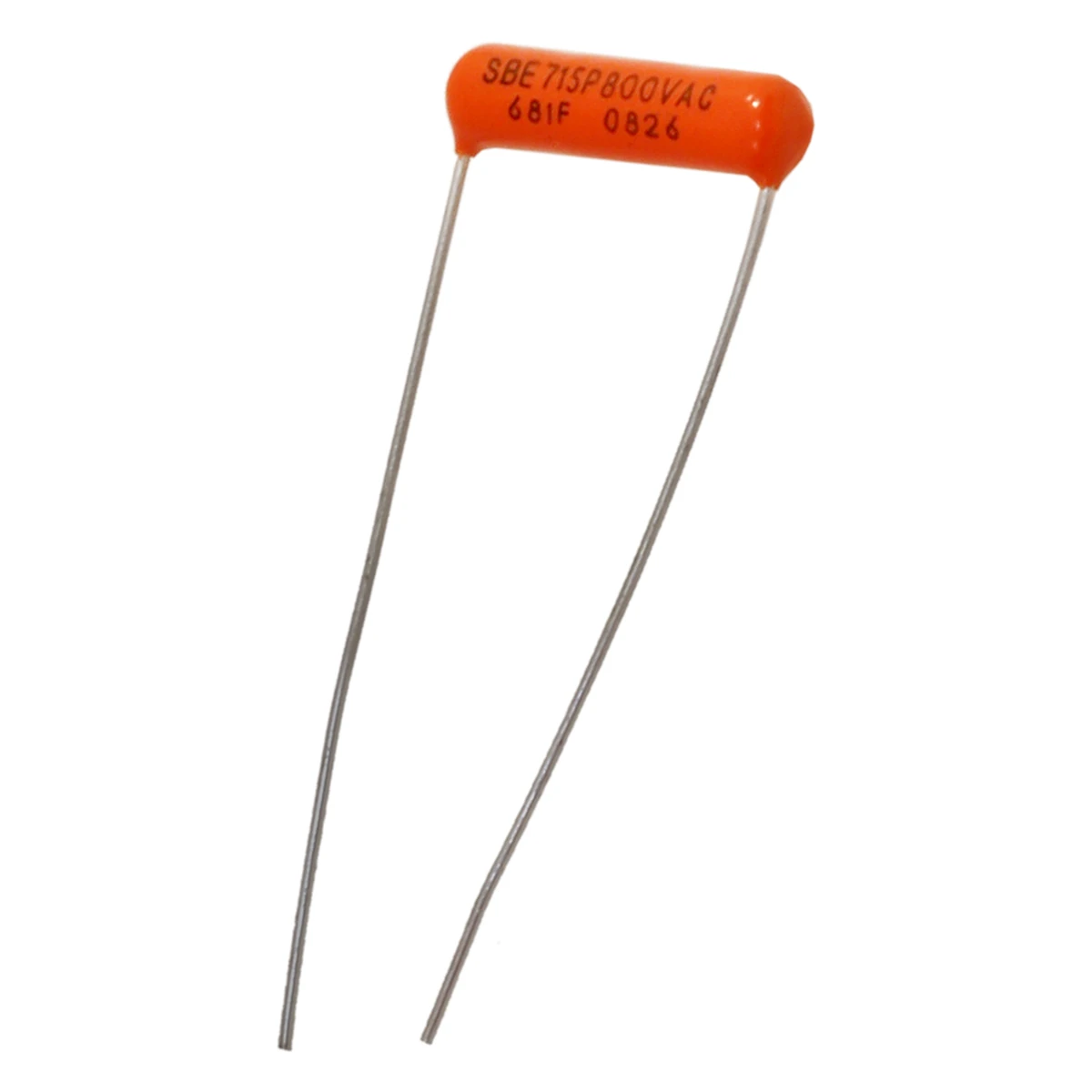 680 pF 800vac 1% Non−Polarized Plastic Capacitor