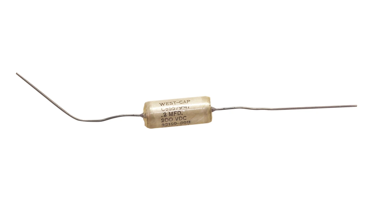 0.2 µF 200vdc 100vac Non−Polarized Metal Case Sealed Capacitor