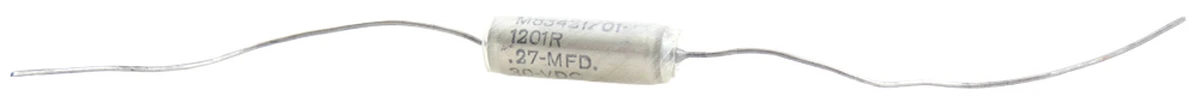 0.27 µF 30vdc 1% Non−Polarized Metal Case Sealed Capacitor