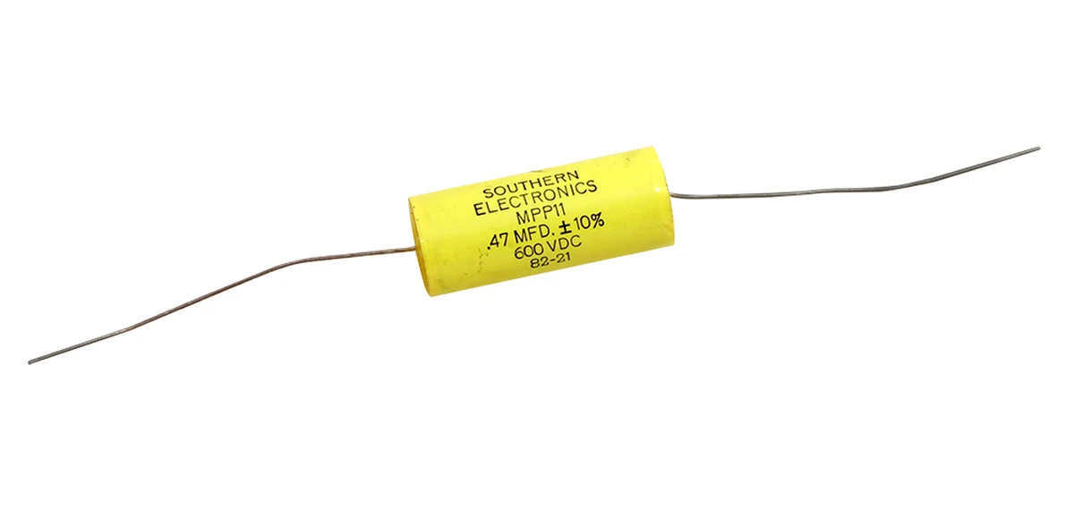 0.47 µF 600vdc ±10% Non−Polarized Plastic Capacitor