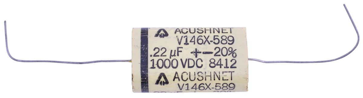 acushnet mylar wrap axial capacitor