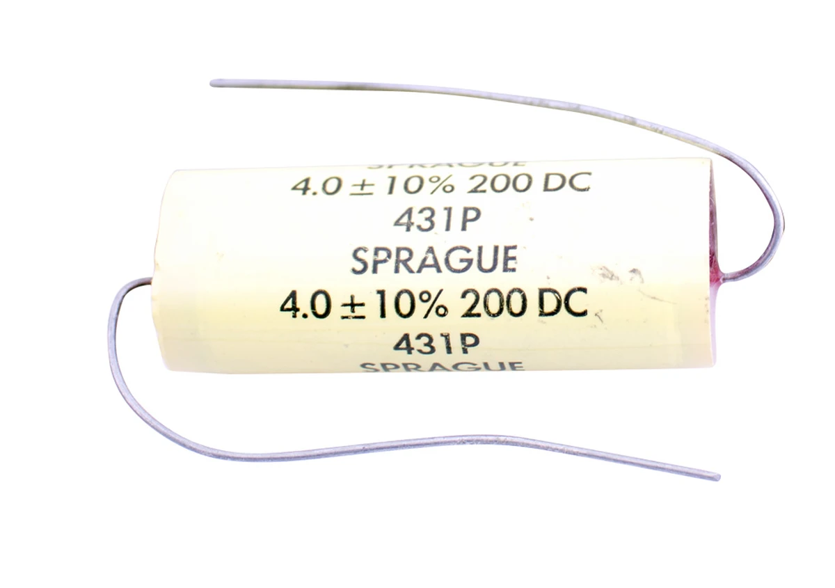 4 µF 200 vdc ±10% Non−Polarized Plastic Capacitor