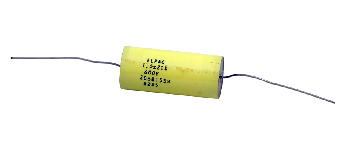 1.5 µF 600v ±20% Non−Polarized Plastic Capacitor