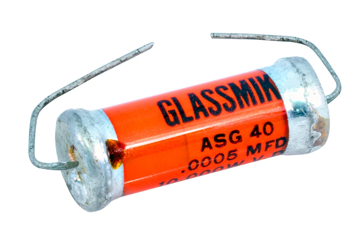 500 pF 10 Kv Tubular Glass High Voltage Capacitor