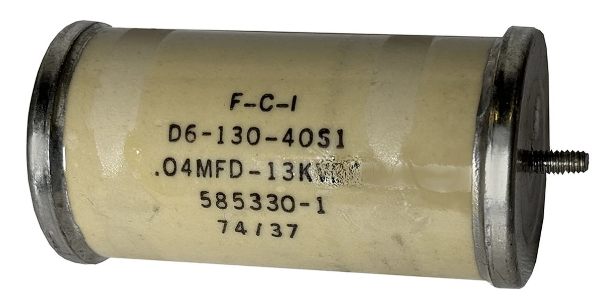 .04 mF 13 kVDC  Tubular Capacitor