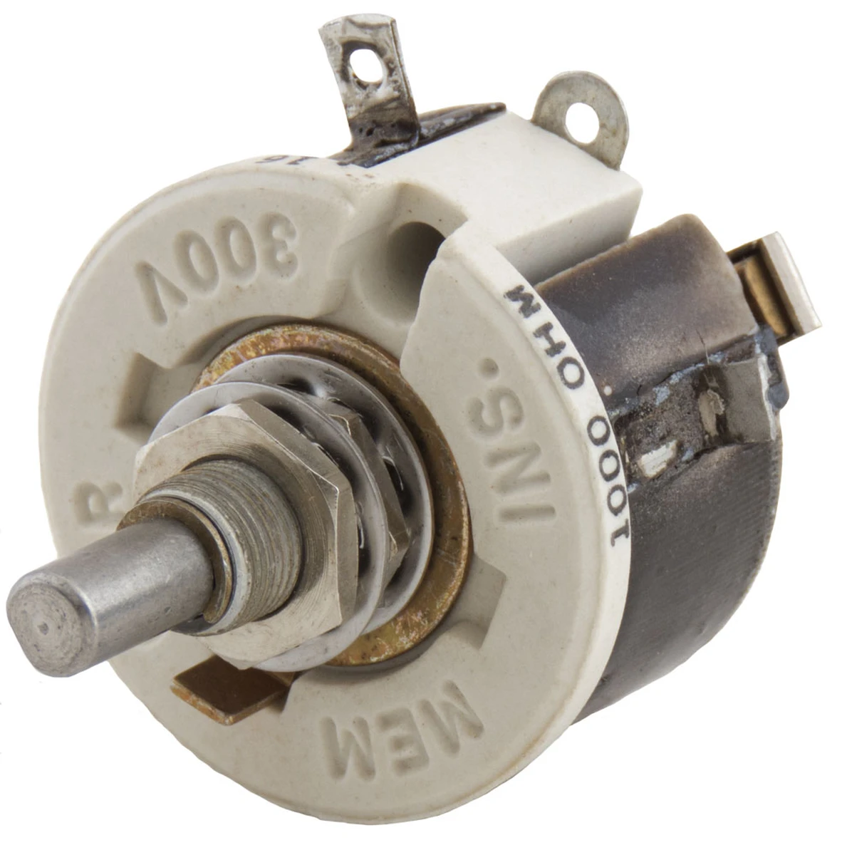thumbnail image 2 of MEMCOR 5000 Ohm 25 Watt Rheostat – 2 Shaft, USA Made 2 of 2