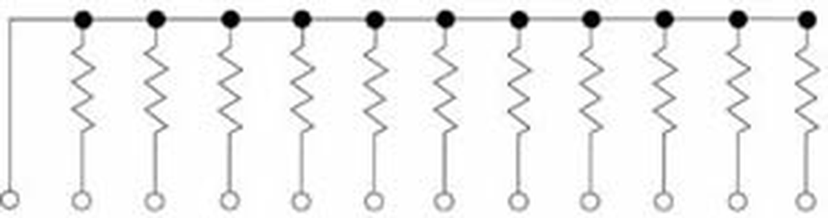 68 ohm Resistor Network