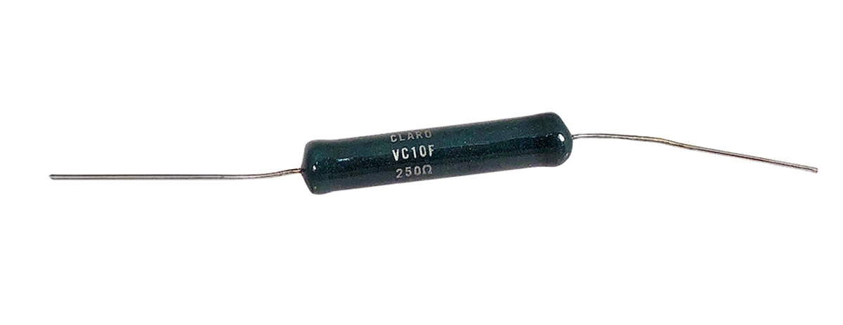 clarostat axial wire wound resistor