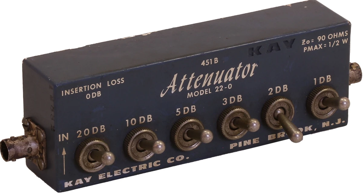 Used Tamagawa URA-0110L-02 10dB SMA Variable Attenuator, 0-3GHz, 1dB Step