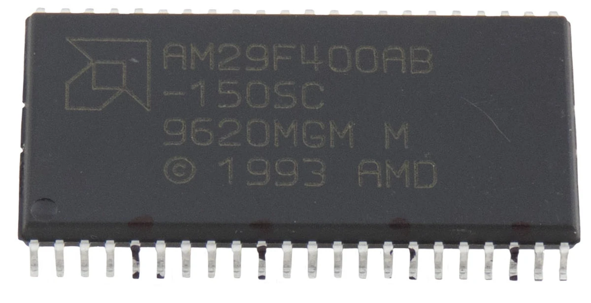 44 pin surface mount SOP−44, AMD, T/R, 512K x 8 flash memory,