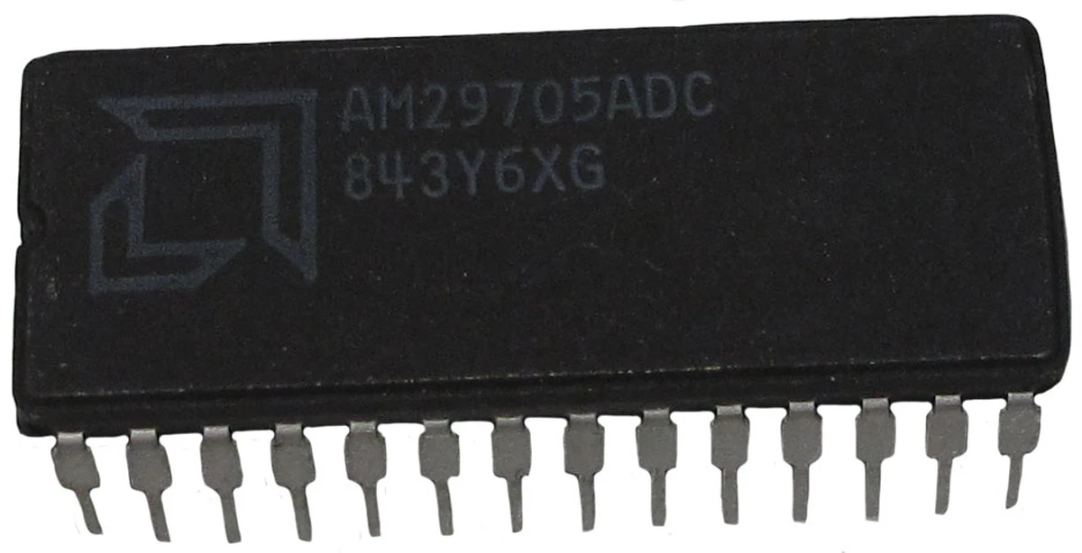 amd static ram, 28 pin dip