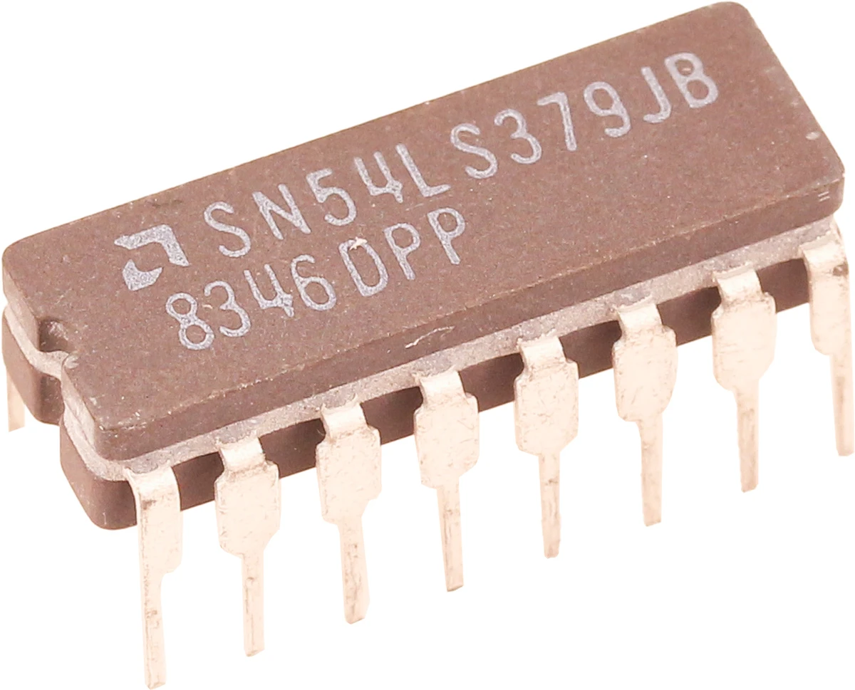 ti, 14p dip (sic) sn54ls379j-b