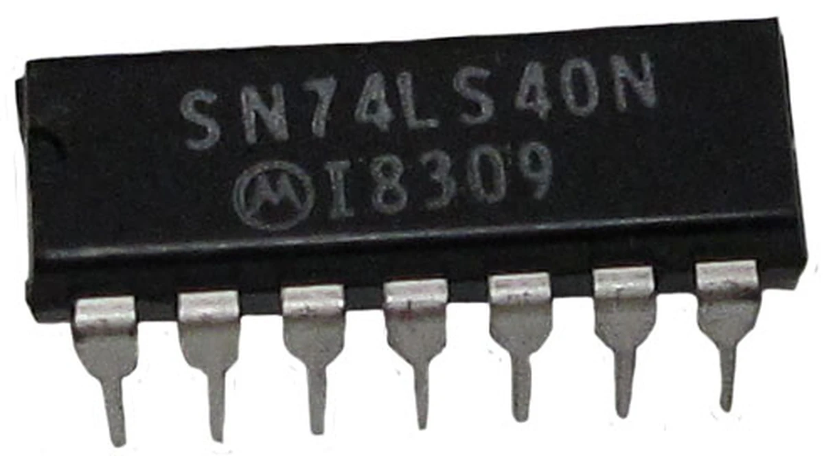 motorola dual 4-input nand, 14 pin dip