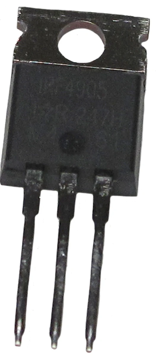 IR MOSFET P−CH Transistor. 55v, 75 amp, 200w. TO−220.