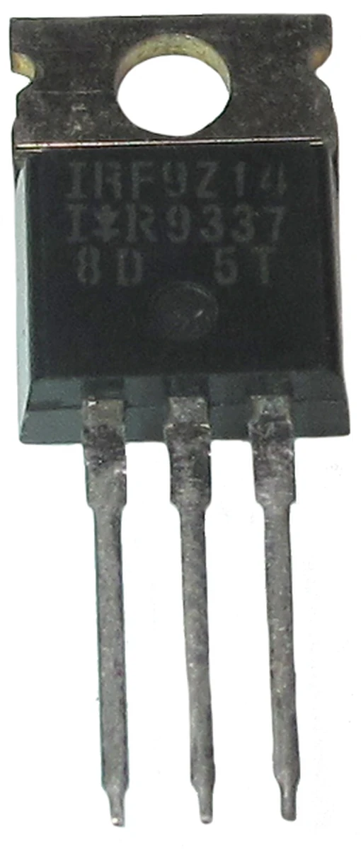 IR MOSFET, P−channel transistor. 60v, 6.7 amp. TO−220 AB,