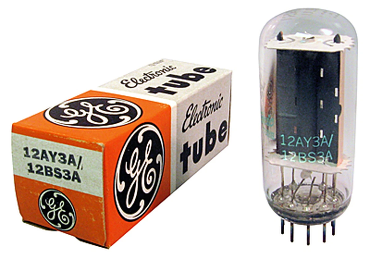 12AY3A / 12BS3A, GE, 9p large Vacuum Tube