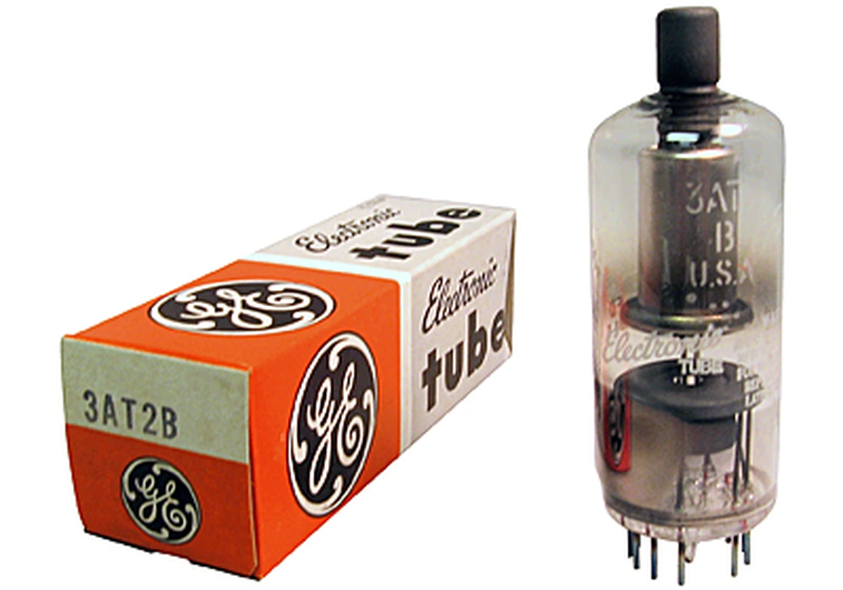 3AT2B, GE, 12p plate cap Vacuum Tube