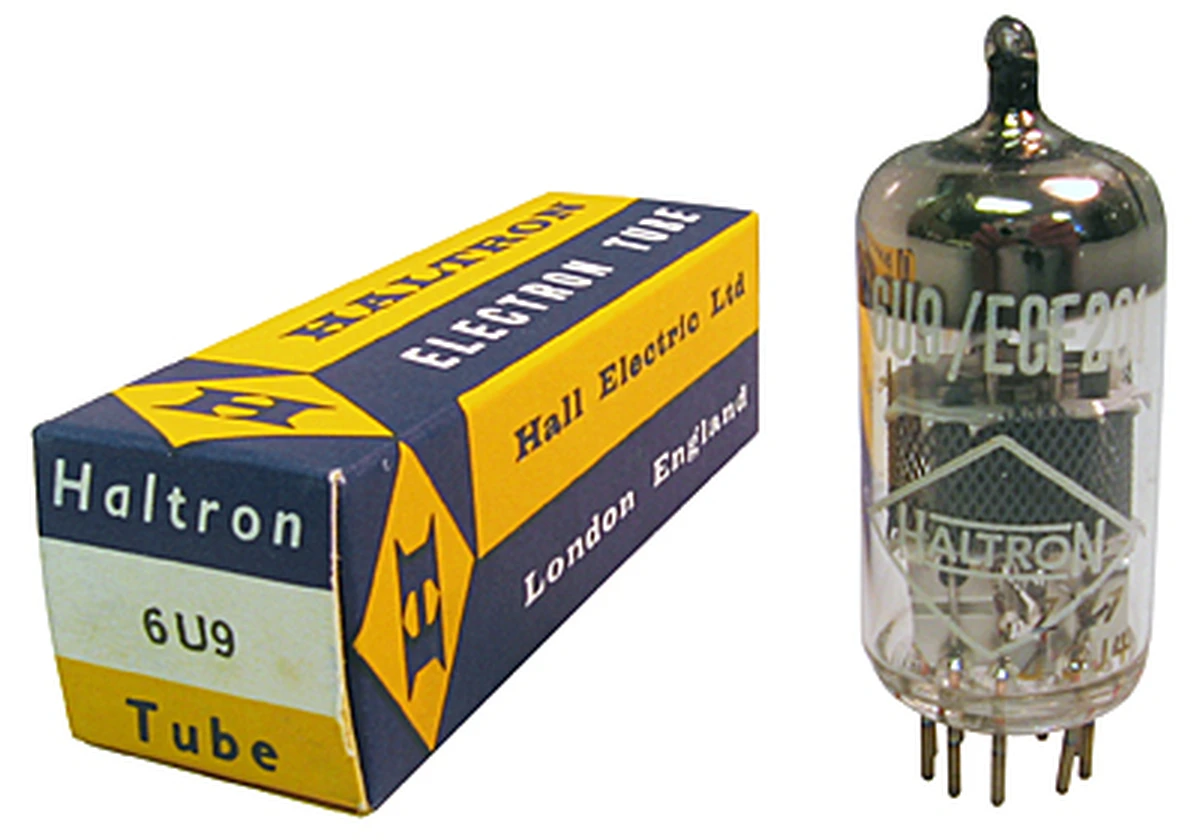 6U9 / ECF201, Haltron, England Vacuum Tube