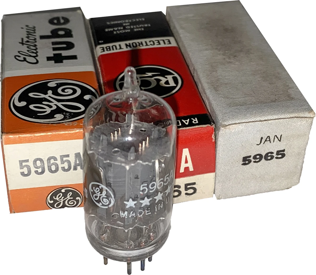 5965, Various brands, 12AT7 equivalent Vacuum Tube